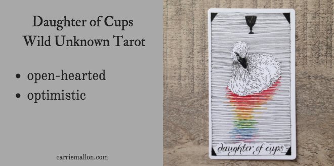 Daughter of Cups :: Wild Unknown Tarot Card Meanings