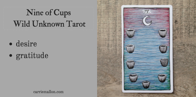 Nine of Cups as a Message (Upright & Reversed) Tarot Card Meaning