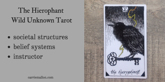 The Hierophant Tarot Card  Tarot meanings, The hierophant, Tarot learning