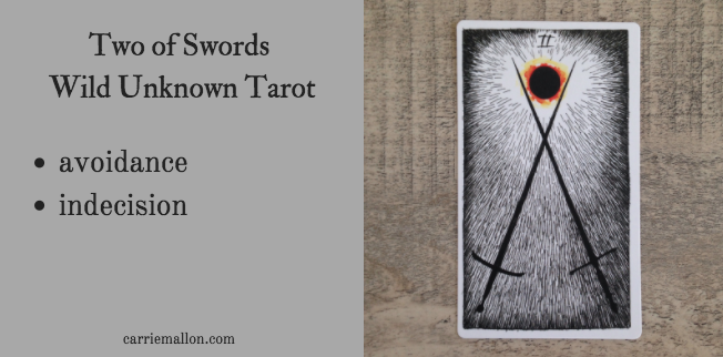 Two of Swords Tarot Card Meanings