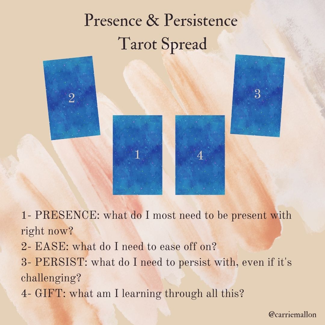 Presence & Persistence tarot spread